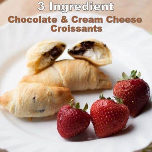 Chocolate and Cream Cheese Croissants