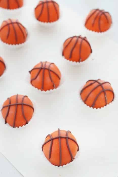 Reese's Peanut Butter and Chocolate Truffle Basketballs from Roxana's Home Baking