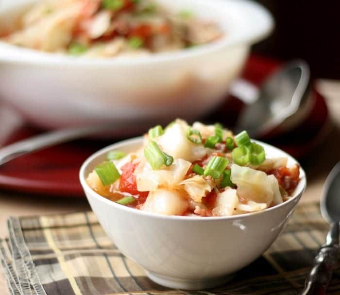 crockpot pork and cabbage soup