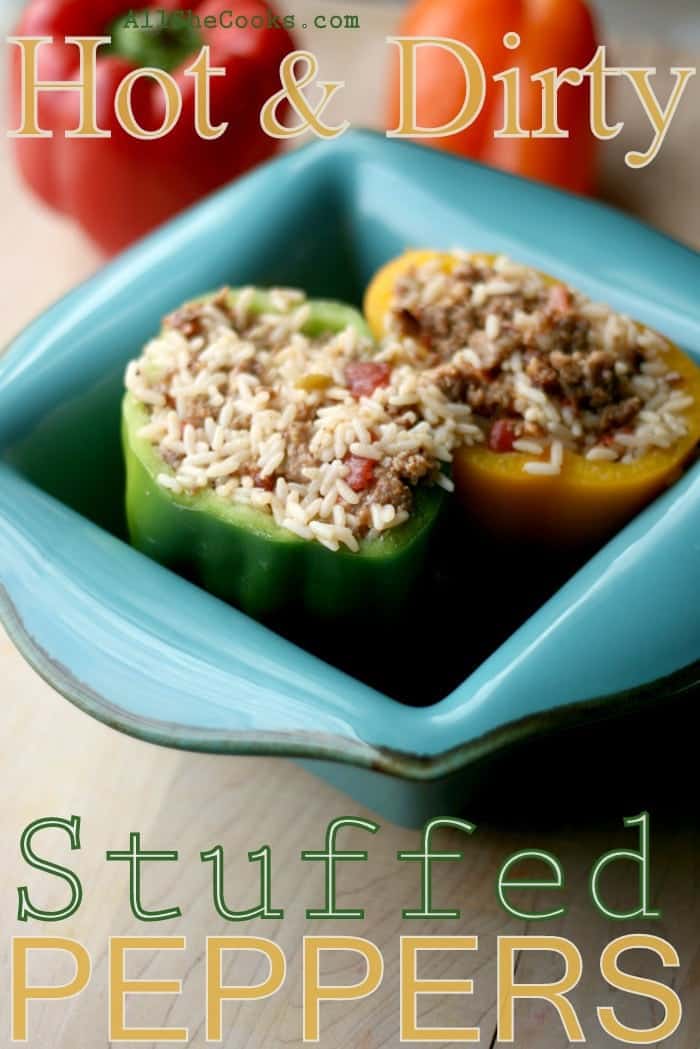 hot and dirty stuffed peppers