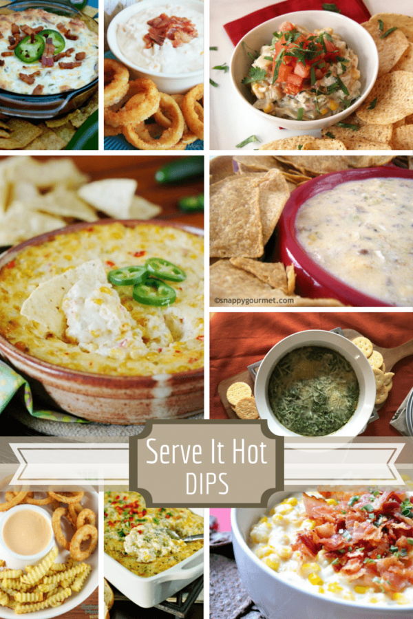 15 Serve it Hot Dips from All She Cooks  