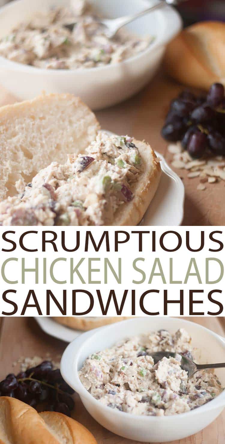 Chicken Salad Sandwiches with this scrumptious chicken salad recipe is the best recipe out there. It's so easy to make with fresh ingredients. Winning lunch recipe.