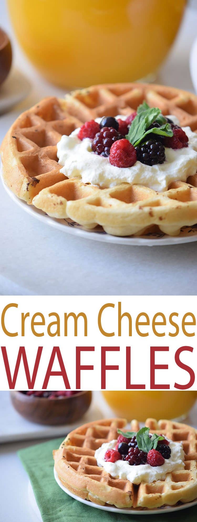 Easy Waffle Recipes Cream Cheese Waffles