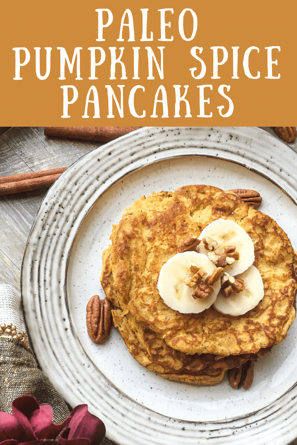 paleo pumpkin spice pancakes