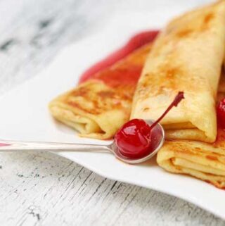 Best Crepes Recipe. Cherry Crepes are an easy breakfast idea that are fun and simple to make once you learn the proper technique to make crepes. Enjoy serving this delicious breakfast recipe.