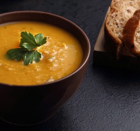 Pumpkin Soup recipe is a perfect way to use up pureed pumpkin from your garden. This hearty winter soup is soothing and healthy.