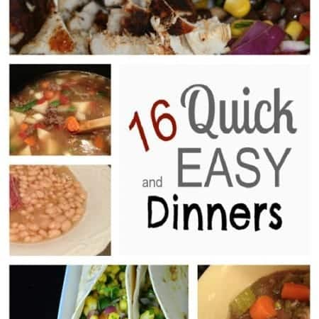 16 Quick and Easy Dinners