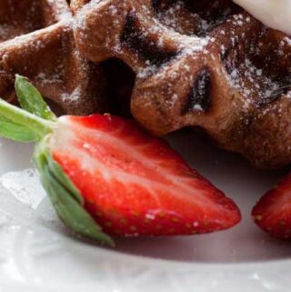 best waffle recipes. Try the BEST Chocolate Waffles recipe for an easy breakfast your family will love. Chocolate lovers will adore this breakfast idea. Homemade waffle recipes don't have to be hard to make. You can do whip up a fast breakfast of Chocolate Waffles in no time.