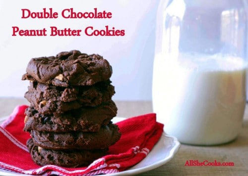 Double Chocolate Peanut Butter Cookies