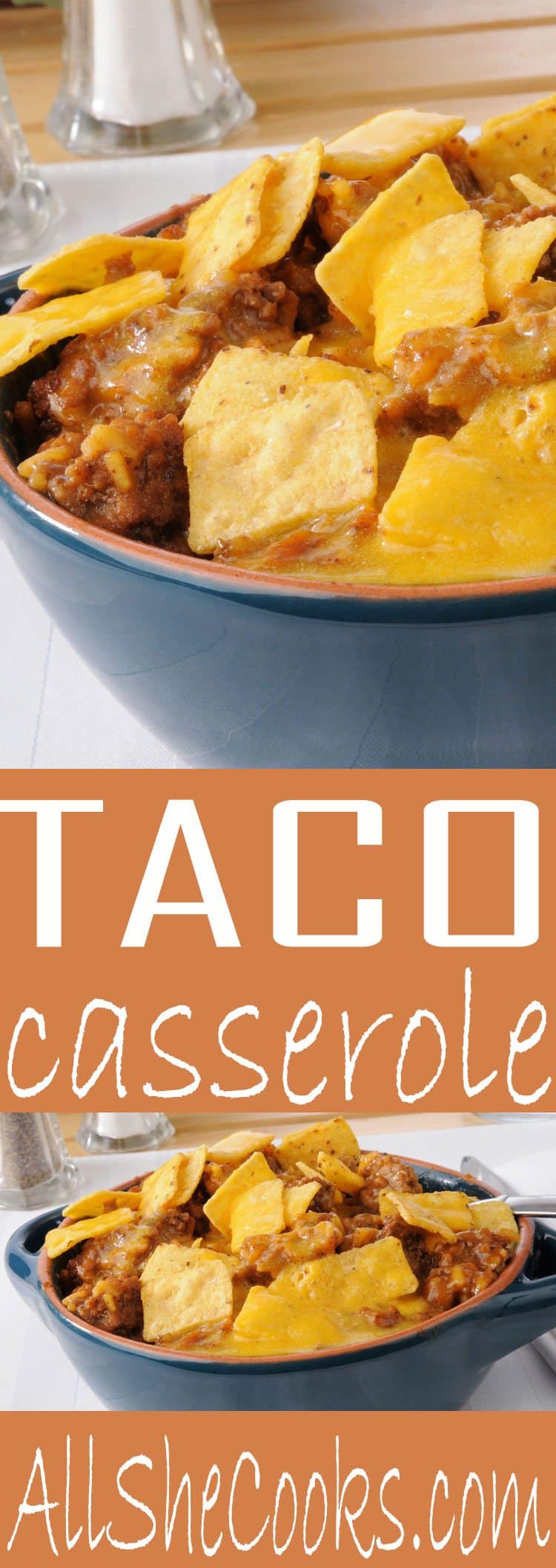 Don't miss this easy weeknight dinner recipe. This is a classic Taco Casserole recipe ground beef that is quick and easy to make on a busy weeknight.