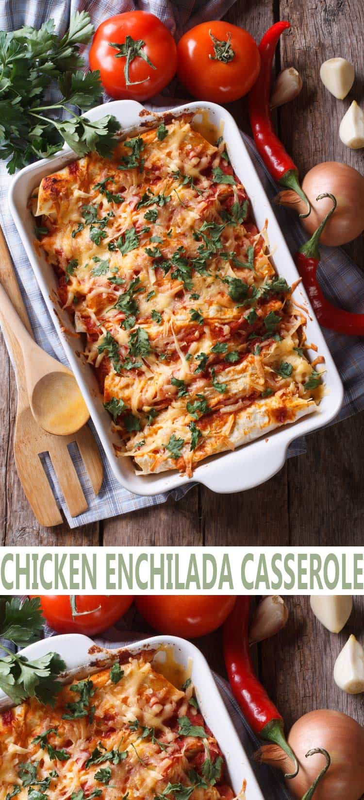 Chicken Enchilada Casserole recipe is the best enchilada recipe for a casserole that the whole family will enjoy. Freezer meal, quick dinner fix and kid friendly.