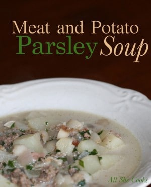 Meat and Potato Parsley Soup