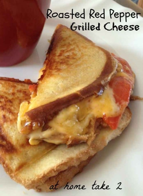 Roasted Red Pepper Grilled Cheese