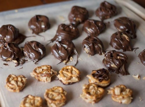 Chocolate Peanut Butter Pretzels. Chocolate Peanut Butter Pretzels are delicious, easy to make and a fun snack to make with kids in the kitchen. Chocolate!!