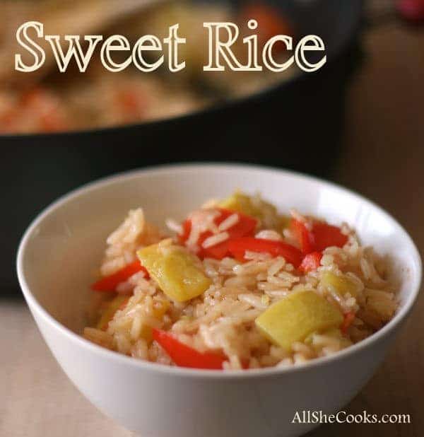 Sweet Rice with Vegetables