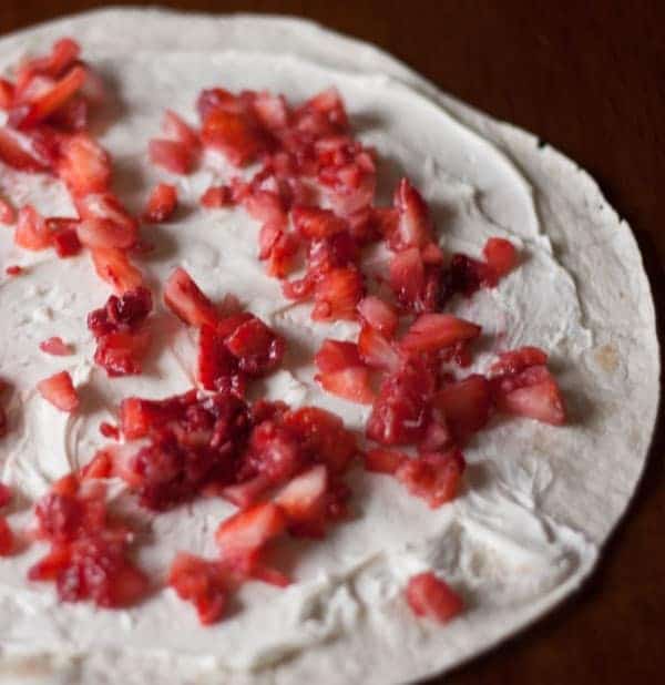 Cream Cheese and Berry Rollups