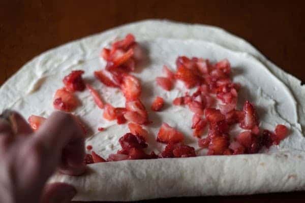 Cream Cheese and Berry Rollups