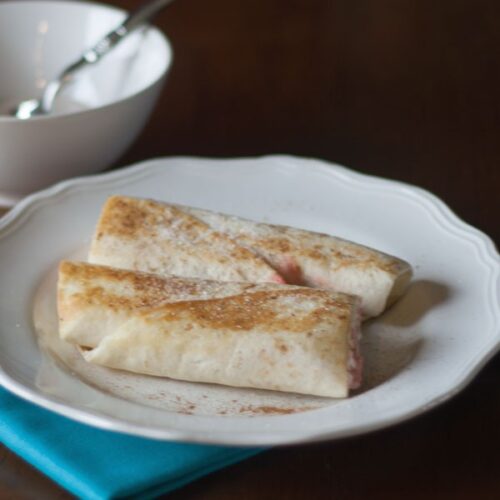 Tortilla Cream Cheese Cinnamon Rollups All She Cooks