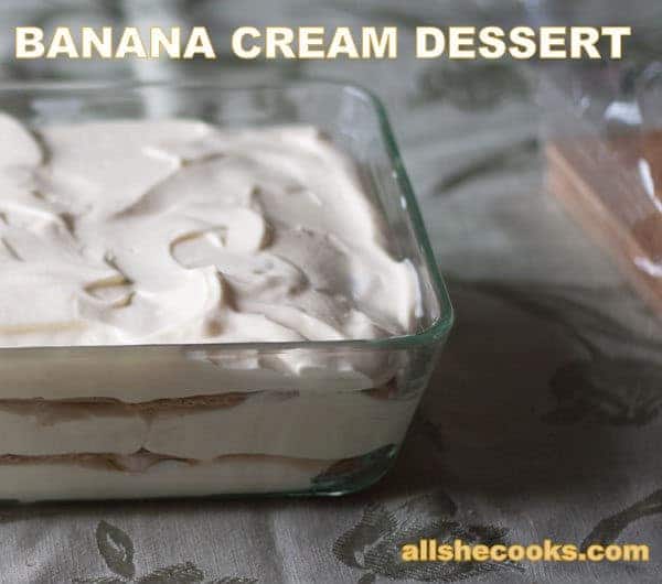 Banana Cream Dessert