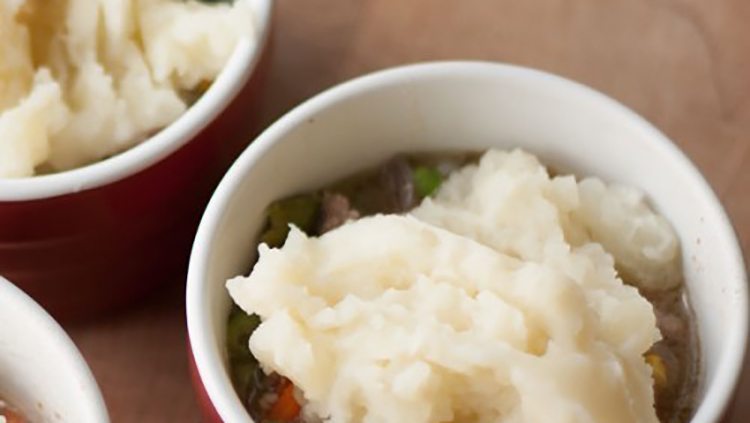 You'll enjoy this traditional Shepherd's Pie recipe that we've adapted for individual portions. Meat and potatoes with some veggies is a classic recipe and a great way to make a budget meal.