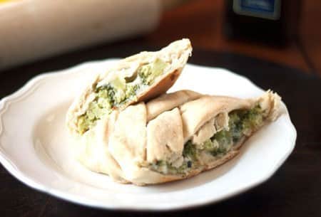 Chicken, Cheese and Broccoli Calzone