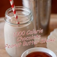 Mom's Famous 1000 Calorie Chocolate Peanut Butter Milkshake Recipe