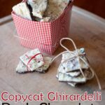Copycat Ghirardelli Dark Chocolate and Peppermint Almond Bark