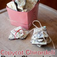 Copycat Ghirardelli Dark Chocolate Peppermint Bark- Perfect Holiday Treat