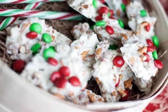 White Chocolate M&M Pretzel - Uncle Tom's Candy