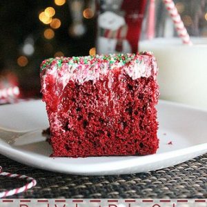 Red Velvet Poke Cake