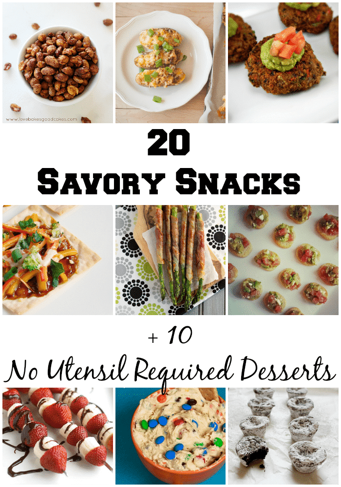 20 Savors Snacks + 10 No Utensil Required Desserts | All She Cooks