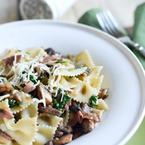 Mushroom Bow Tie Pasta