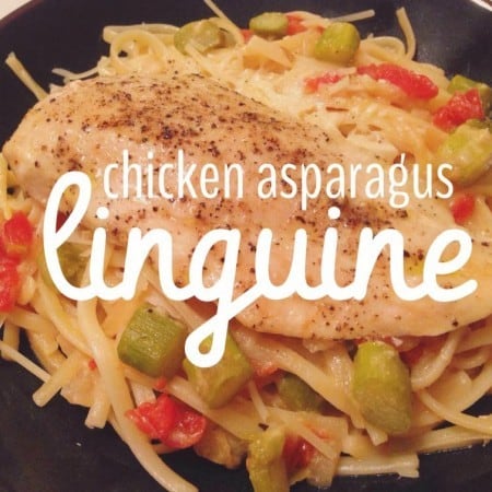 chicken asparagus linguine