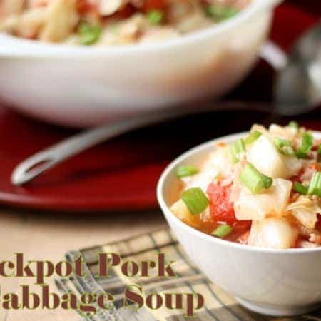 crockpot pork and cabbage soup