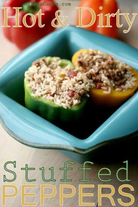 hot and dirty stuffed peppers