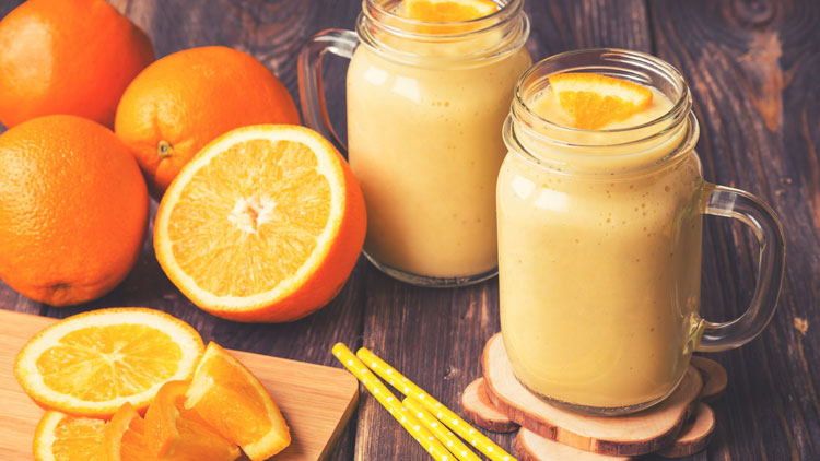 Healthy Orange Smoothie All She Cooks