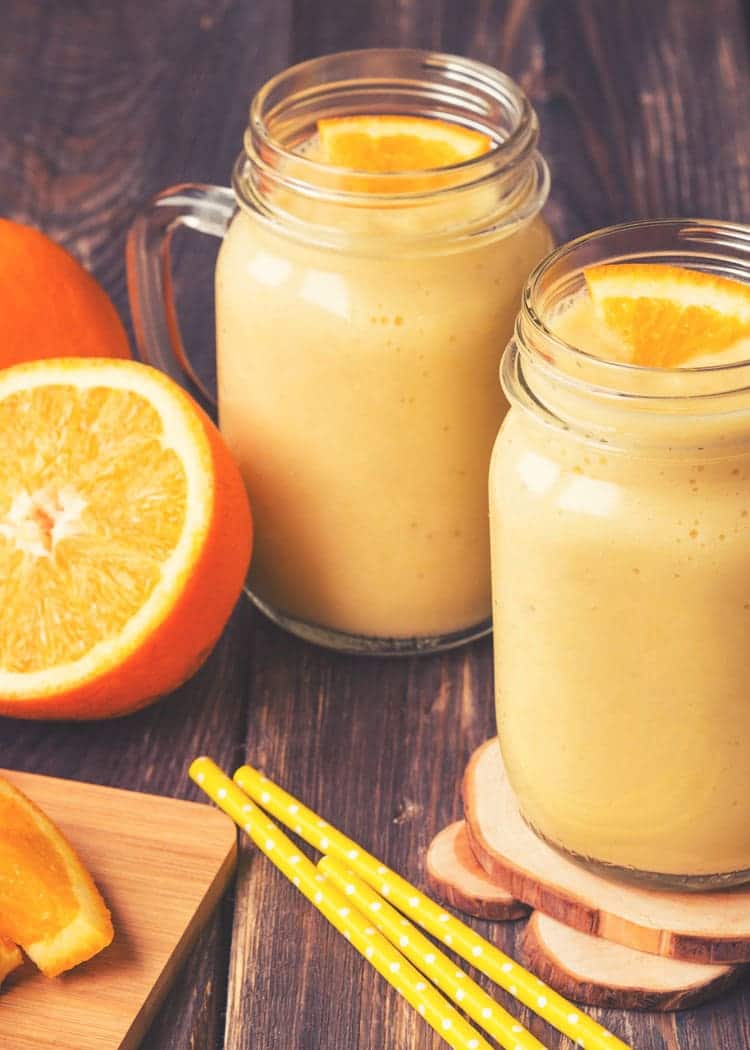 Healthy Orange Smoothie - All She Cooks