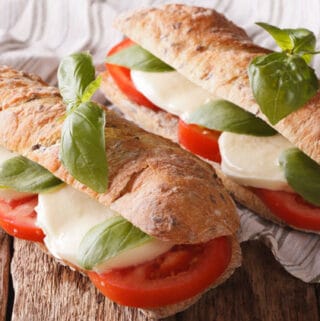 You'll love this easy Caprese Sandwich recipe. It's a simple taste of Italy that you can make right at home. One of the best sandwich recipes around.