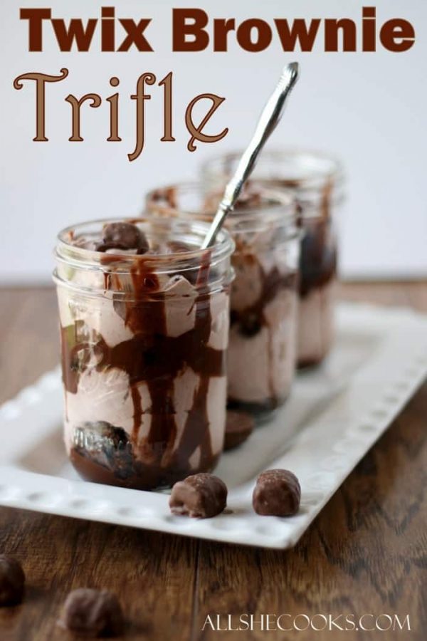 twix brownie trifle #EatMoreBites #CollectiveBias #ad