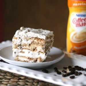 Hazelnut Cheesecake Layered Icebox Cake with Coffe-mate #CMSalutingHeroes #shop