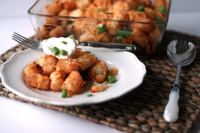 Quick and Easy Taco Tator Tot Casserole