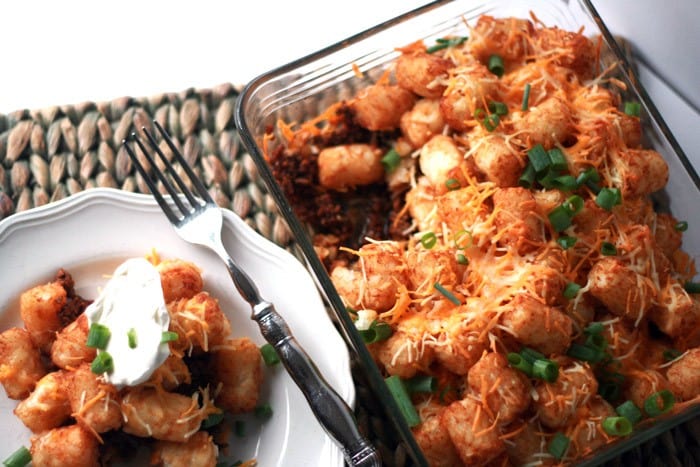 Taco Tator Tot Casserole