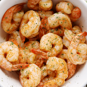 Quick and Easy Cajun Shrimp - perfect for a weeknight meal! You only need about 10 minutes to have this main dish on the table! #shrimp #cajun #quickandeasy