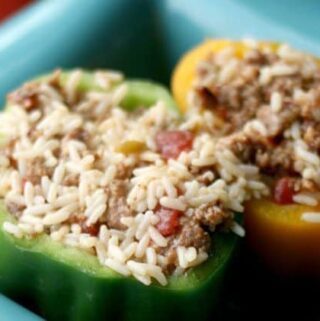 Hot 'n Dirty Stuffed Peppers are the perfect twist on a classic entrée. Heat things up with hot peppers and dirty rice all stuffed into a delectable bell pepper.