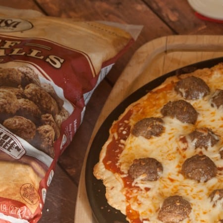 Meatball Pizza
