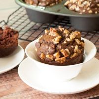 Chocolate Chocolate Chip Banana Nut Muffins