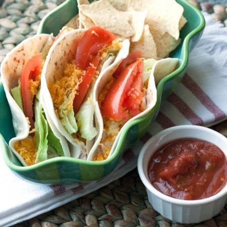 Creamy Chicken Slow Cooker Tacos