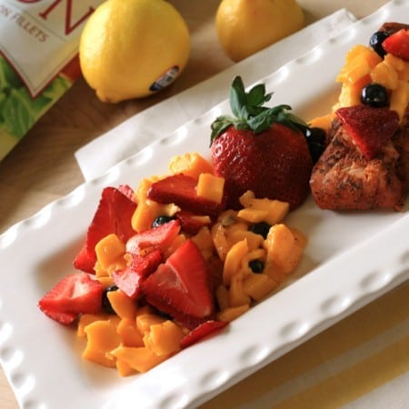 Blackened Salmon with Fruit Salsa