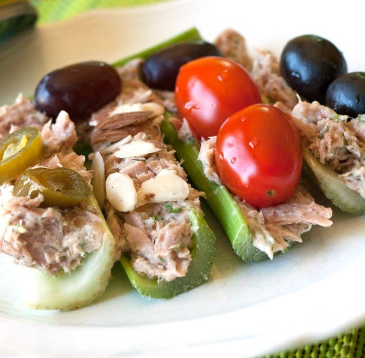 Tuna Ranch Celery Sticks With Nutritious Toppings All She Cooks