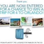 Permalink to: Packing Tips and Win a Family Trip to Orlando Atlantic Luggage Sweepstakes
